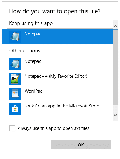 не могу добавить программу для открытия с меню в Windows